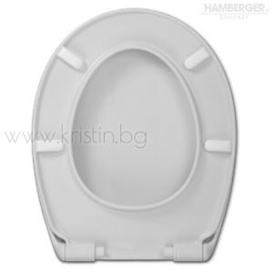 Капак и седалка за тоалетна чиния Perca Soft close Hamberger 