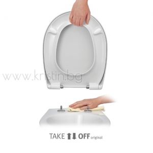 Капак и седалка за тоалетна чиния Perca Soft close Hamberger 