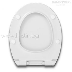 Капак и седалка за тоалетна чиния Fluke Soft close Hamberger