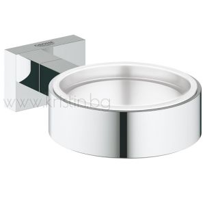 Държач Grohe Essentials Cube, за чаша, дозатор, сапунерка