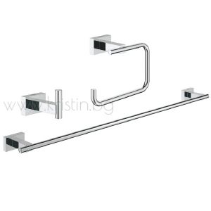 Комплект аксесоари за баня Grohe Essentials Cube 3 в 1