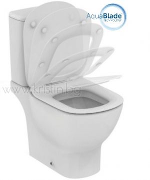 Моноблок Tesi Ideal Standard Aquablade  с капак с плавно затваряне
