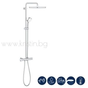 Душ система с термостат, Grohe 26689001 Tempesta Cosmopolitan System 250 Cube