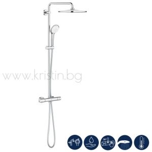 Душ система с термостат, Grohe 26075001 Euphoria System 310, CoolTouch