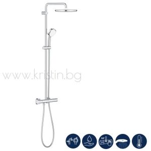 Душ система с термостат, Grohe 26670001 Tempesta System 250