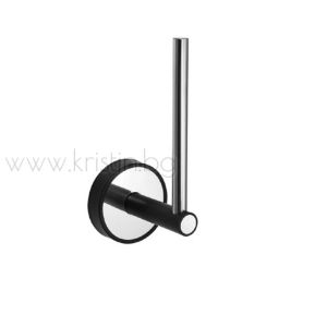 Държач за тоалетна хартия прав, Optimo black 6409