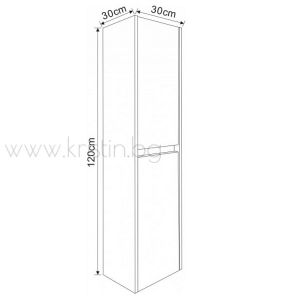 PVC шкаф-колона  за баня ICP 3012W