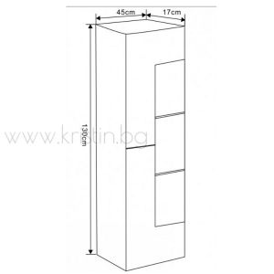 PVC шкаф колона  за баня ICP 4513