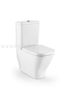 Моноблок Roca The Gap Compact 600 мм Clean Rim, капак с метални панти