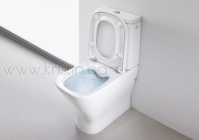 Моноблок Roca The Gap Compact 600 мм Clean Rim, капак с метални панти