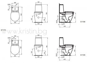 Моноблок Connect Spase CUBE Scandinavian Ideal Standard