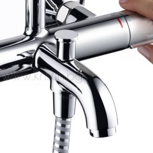 Душ система за вана/ душ Hansgrohe Vernis Shape 230 1 Jet с термостатен смесител