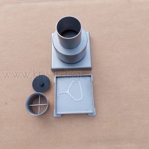 Подов сифон  Inox Style 10х10 см,  за вграждане на плочка, с вертикално оттичане