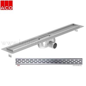 Линеен сифон  ACO Slot ,  ShowerDrain C, ф50  с хоризонтален фланец