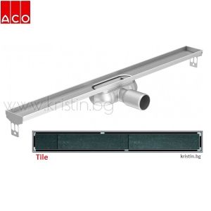 Линеен сифон  ACO Tile ,  ShowerDrain C  ф50, с решетка за вграждане на плочка