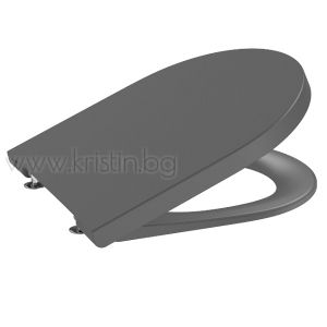 Моноблок Roca Inspira Round Rimless 600 мм, Compact, в цвят Onyx