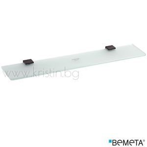 Стъклена полица 60 см Bemeta Nero