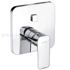 Душ система със смесител за вграждане Kludi Pure&Style, с душ пита Freshline 25 см и рамо за стена