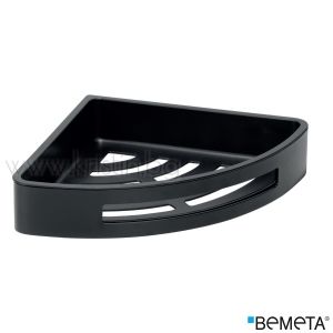 Ъглова етажерка неръждаема стомана и пластмаса , Bemeta Cytro, черен цвят