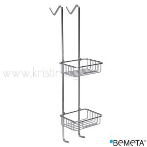 Двойна кошничка за стъклен душ параван Bemeta Cytro 170х700х260 мм, хром