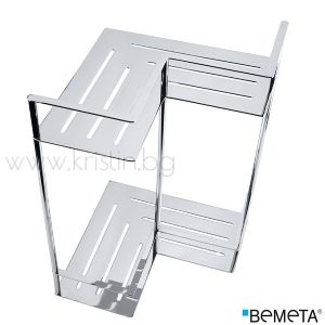 Двойна ъглова поставка за душ Bemeta Cytro 355х375х240 мм, хром