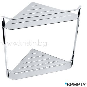 Двойна ъглова поставка за душ Bemeta Cytro 340х365х205 мм, хром
