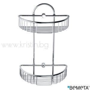 Двойна кошница за душ Bemeta Cytro 275х485х155 мм, хром