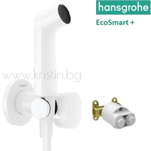 Комплект за хигиенен душ бял мат, Hansgrohe 29232700 Ecosmart + 