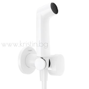 Комплект за хигиенен душ бял мат, Hansgrohe 29232700 Ecosmart + 