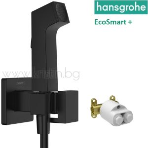 Комплект за хигиенен душ черен мат, Hansgrohe 29233670 Ecosmart +