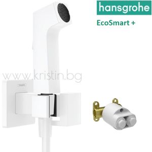 Комплект за хигиенен душ бял мат, Hansgrohe 29233700 Ecosmart + 