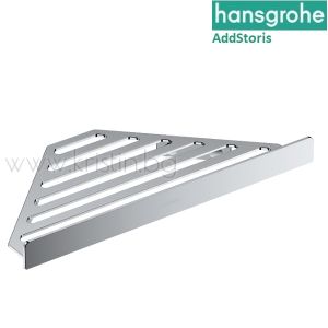Ъглова етажерка мрежа, Hansgrohe Addstoris, хром