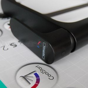 Hansgrohe Rebris S 240 Coolstart, стоящ смесител за мивка с удължено тяло черен мат
