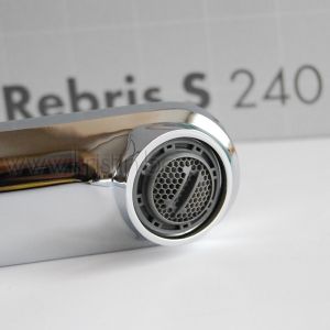 Rebris S Coolstart - висок смесител за мивка с неподвижен чучур 169 мм и аератор с дебит 5 л/мин