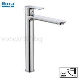 Висок смесител за мивка Roca Cala, студен старт