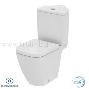 Ъглов моноблок I Life S Ideal Standard с ултратънък капак с метални панти