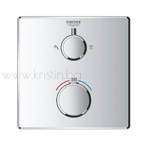 Комплект термостатен смесител за вграждане Grohe Eurocube, с превключване за душ пита и ръчен душ