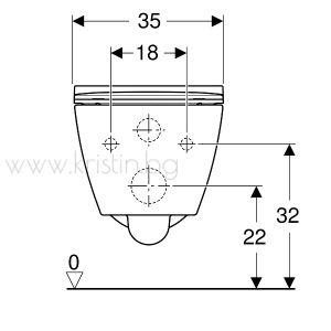 Пакет GEBERIT Duofix Delta и конзолна тоалетна чиния Smyle Square Rimless, с хром бутон DELTA 30