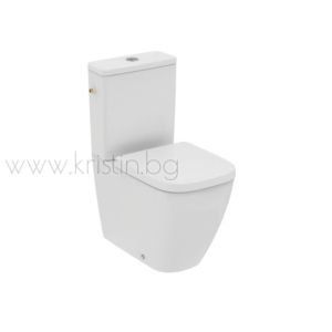 Моноблок Ideal Standard  I LIfe S, къса проекция, казанче със странично пълнене и капак с нормално затваряне