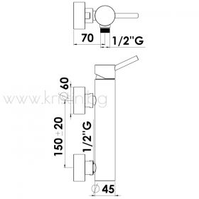 Смесител за  душ Birillo  BI168  Fonte 