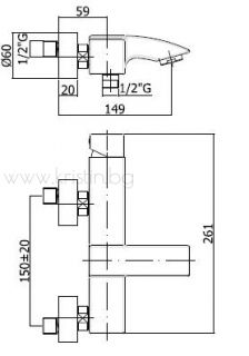 Смесител за  душ Level  lec022  Paffoni