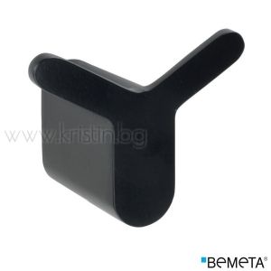 Двойна закачалка за баня Bemeta Organic Black