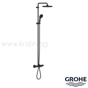 Душ система Grohe Tempesta System 250 вана/ душ ,  в цвят черен мат