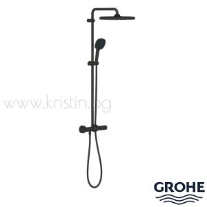 Душ система Grohe Tempesta System 250 Cube, в цвят черен мат