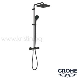 Душ система Grohe Tempesta System 250 Cube, в цвят черен мат