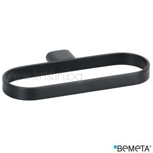 Ринг за кърпи 220 мм  Bemeta Organic Black, стенен монтаж