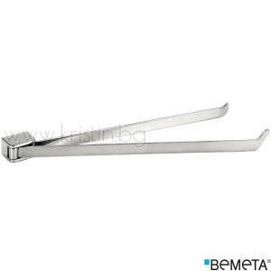 Двоен подвижен хавлийник 445 мм Bemeta Organic Black, стенен монтаж на една основа