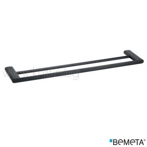Двоен хавлийник 640 мм Bemeta Organic Black, стенен монтаж