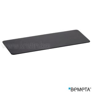 Метална полица 300 мм черен мат, Bemeta Organic Black, стенен монтаж