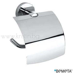 Държач за тоалетна хартия с капак, Bemeta Omega